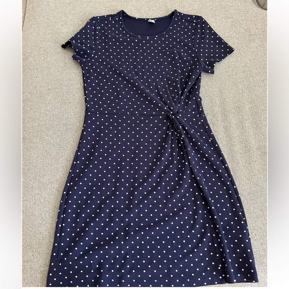 Old Navy Navy Polkadot Dress
